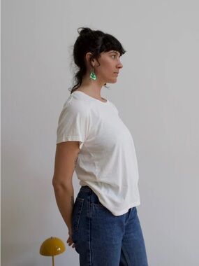 Jungmaven white OJAI tee size small